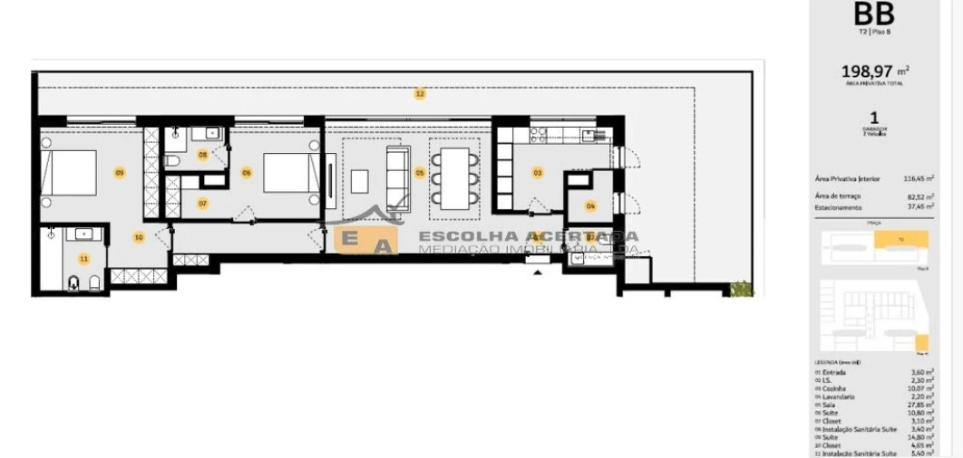 Apartamento T2 para Venda em Cidade da Maia Foto 31