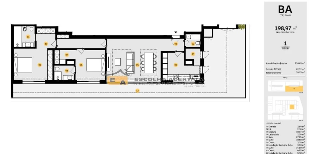 Apartamento T2 para Venda em Cidade da Maia Foto 30