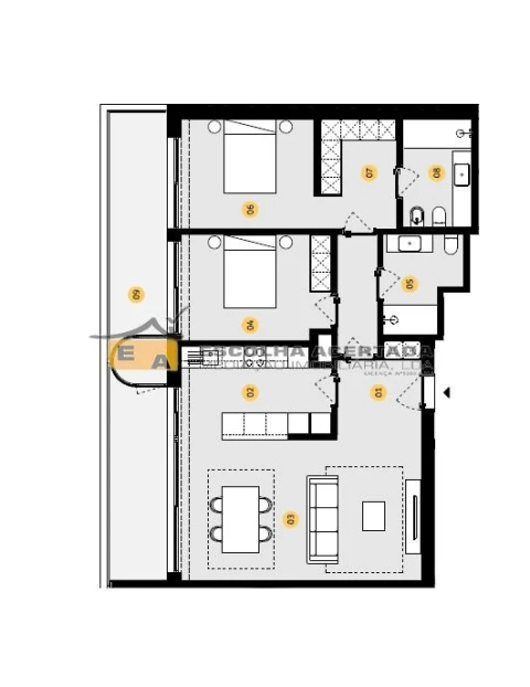 Apartamento T2 para Venda em Cidade da Maia