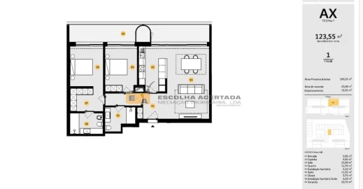 Apartamento T2 para Venda em Cidade da Maia