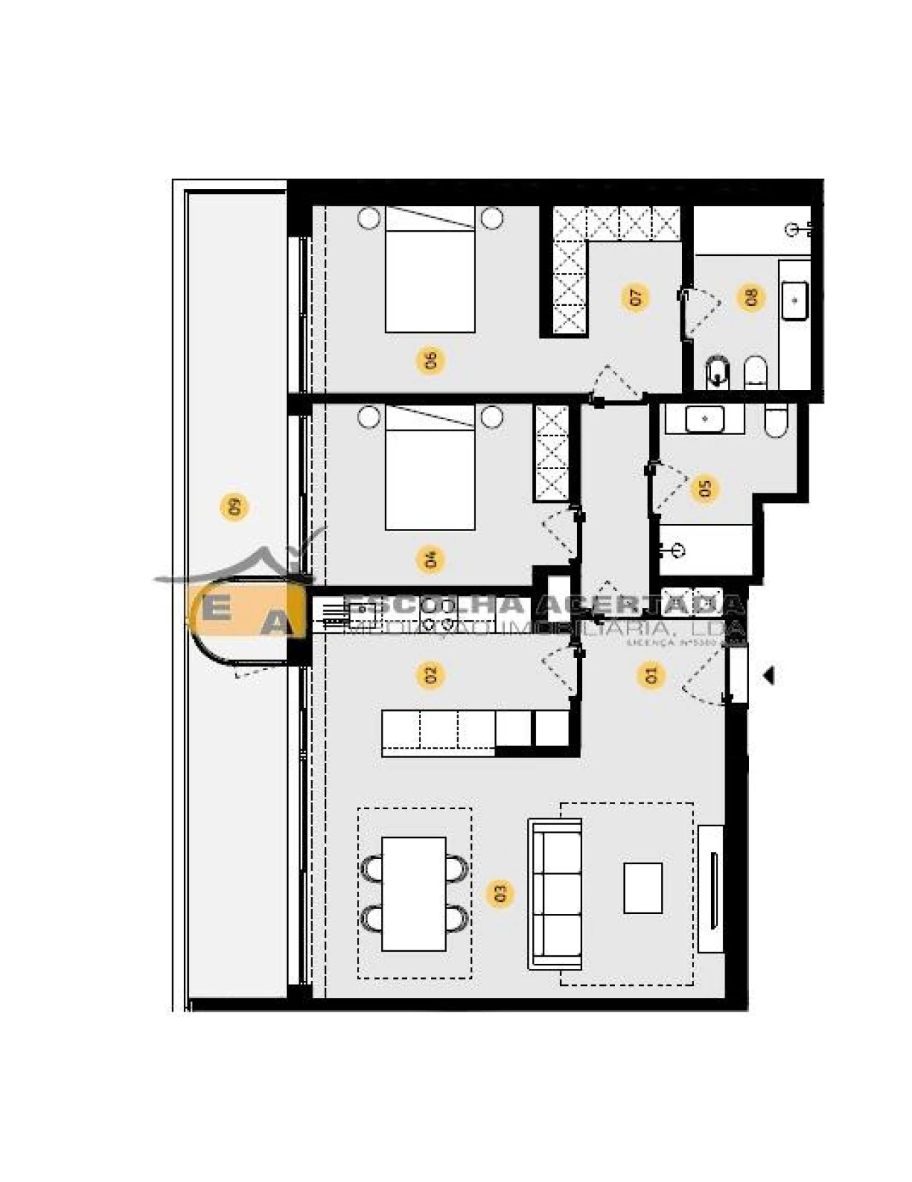 Apartamento T2 para Venda em Cidade da Maia Foto 30