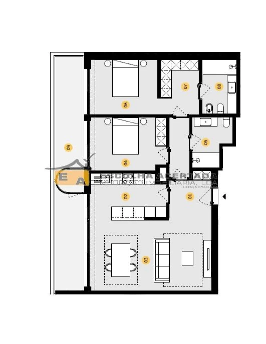 Apartamento T2 para Venda em Cidade da Maia Foto 30