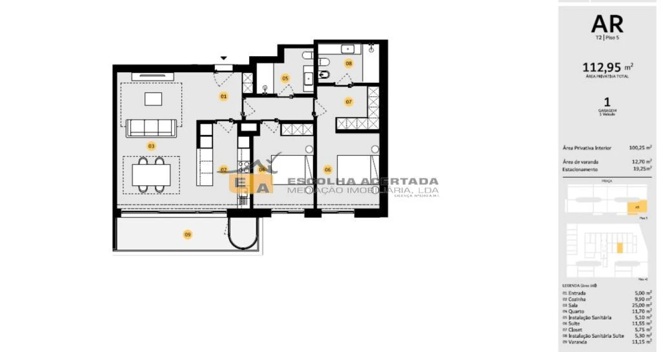 Apartamento T2 para Venda em Cidade da Maia Foto 31