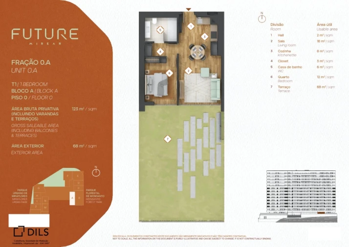 Apartamento T1 para Venda em Algés, Linda-A-Velha e Cruz Quebrada-Dafundo Planta 1
