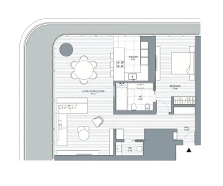 Apartamento T1 para Arrendamento em Campolide