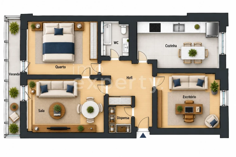 Apartamento T2 para Venda em Marvila Planta 1