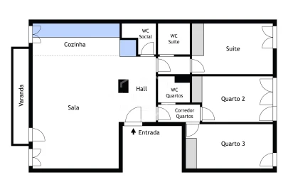 Apartamento T3 para Venda em Benfica