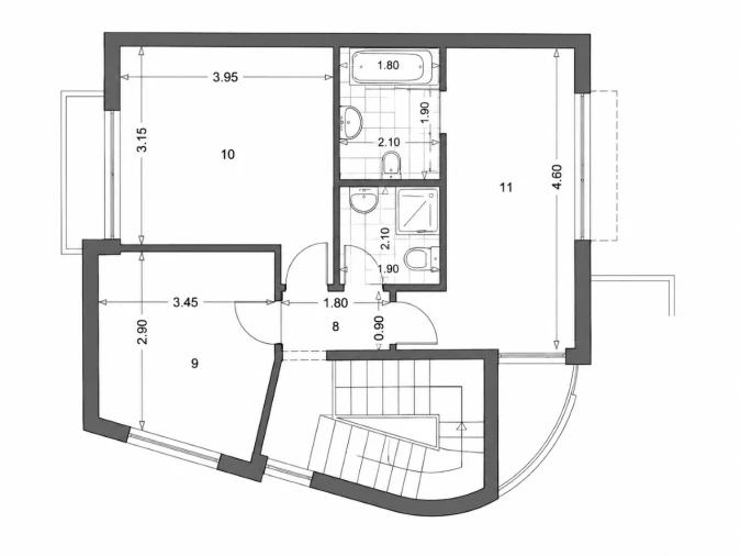 Moradia T3 para Venda em Pedrouços Planta 2