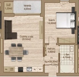 Apartamento T1 para Venda em Esgueira
