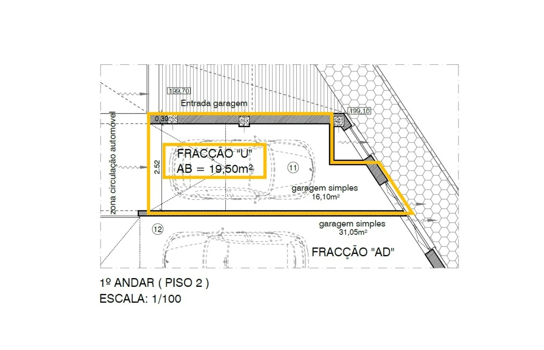 Apartamento T3 para Venda em O. Azeméis, Riba-Ul, Ul, Macinhata Seixa, Madail Planta 2