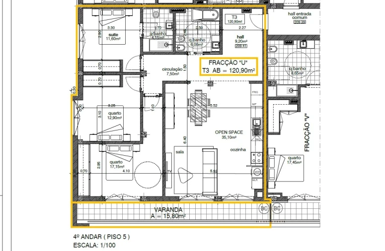 Apartamento T3 para Venda em O. Azeméis, Riba-Ul, Ul, Macinhata Seixa, Madail Planta 1