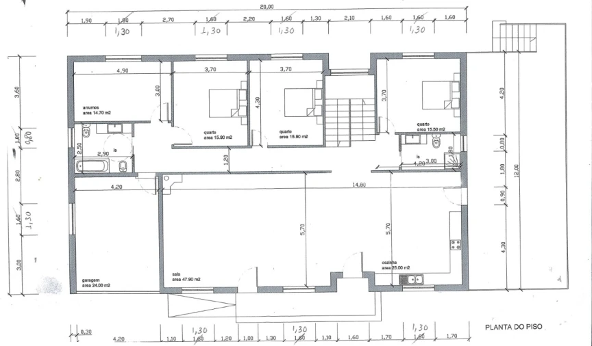 Moradia T4 para Venda em Merufe Planta 1