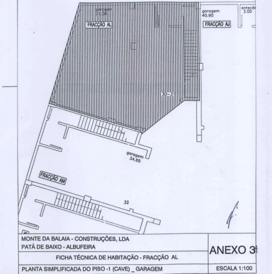 Moradia T3 para Venda em Albufeira e Olhos de Água Planta 1