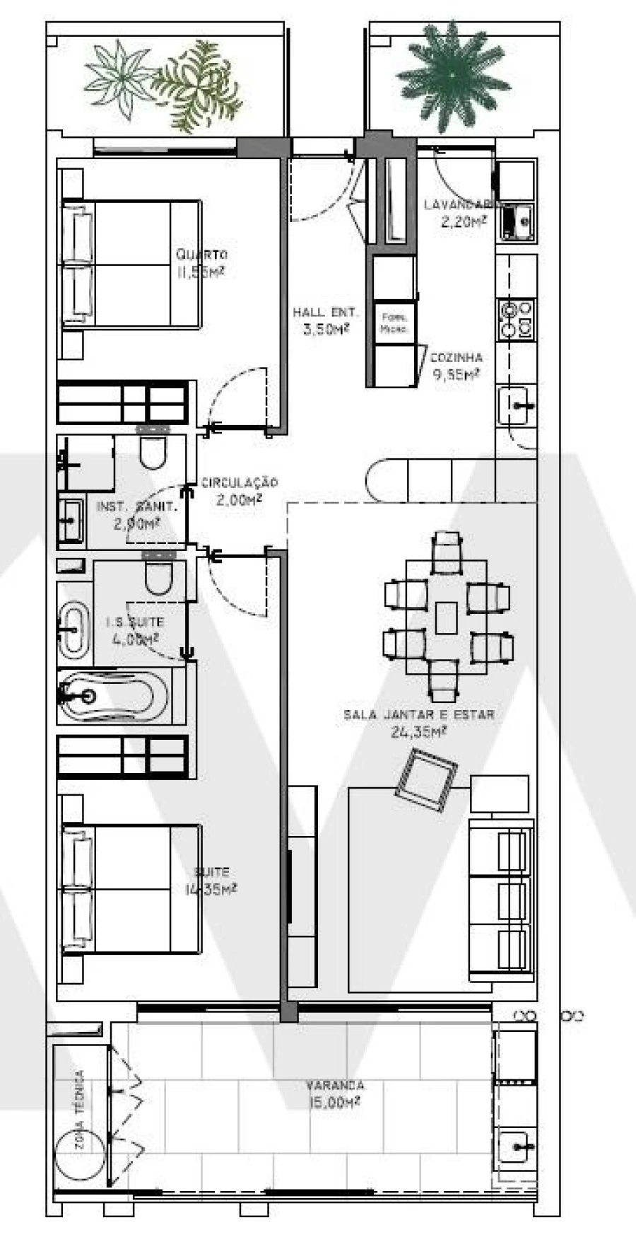 Apartamento T2 para Venda em São Martinho Foto 20