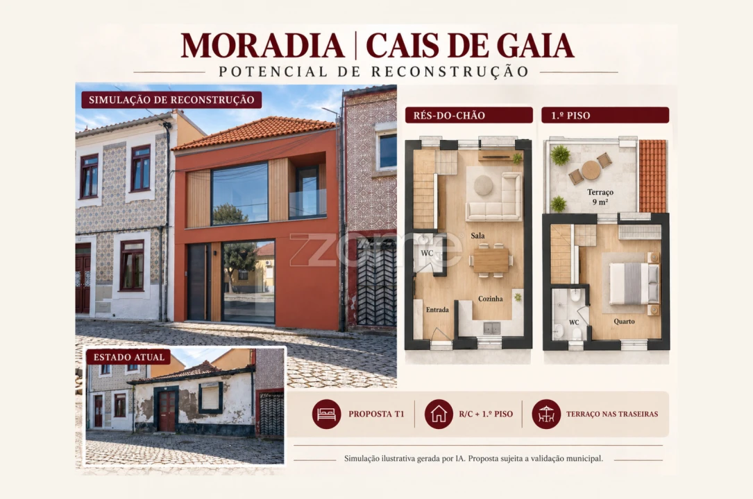 Moradia T1 para Venda em Santa Marinha e São Pedro da Afurada Foto 3