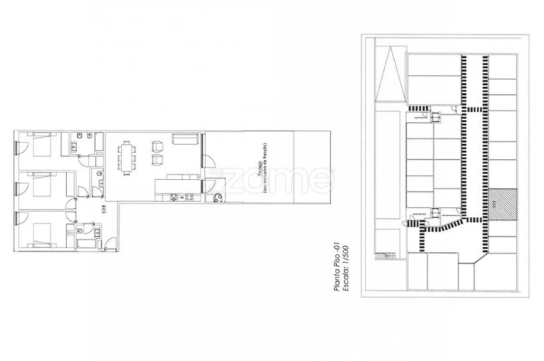 Apartamento T3 para Venda em Gafanha da Nazaré Planta 1