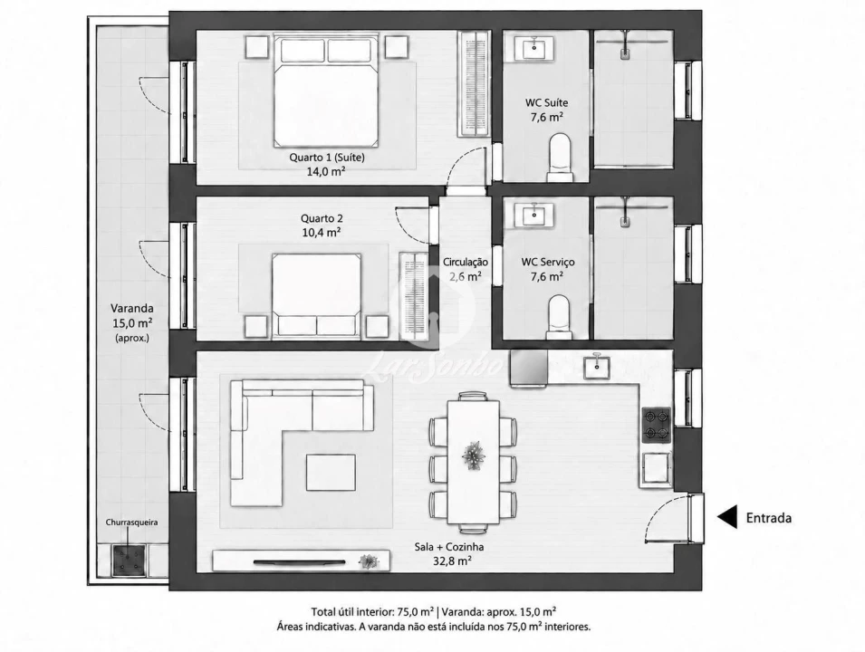 Apartamento T2 para Venda em Apúlia e Fão Foto 25