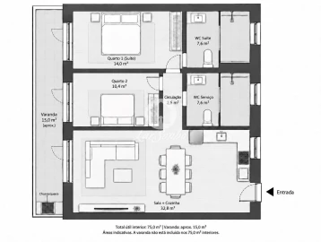 Apartamento T2 para Venda em Apúlia e Fão