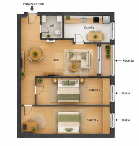 Apartamento T2 para Venda em Cascais e Estoril