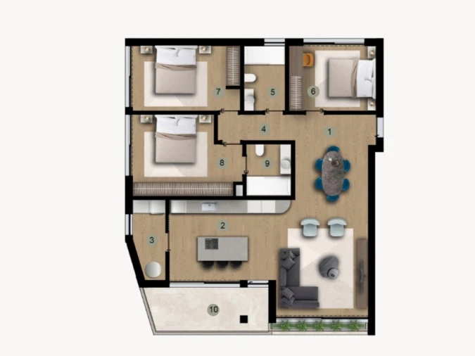 Apartamento T3 para Venda em Camara de Lobos Planta 1