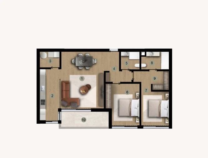 Apartamento T2 para Venda em Camara de Lobos Planta 1