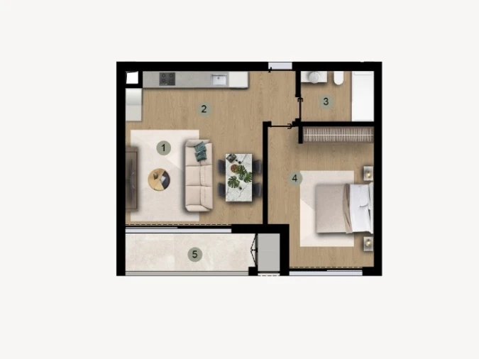 Apartamento T1 para Venda em Camara de Lobos Planta 1