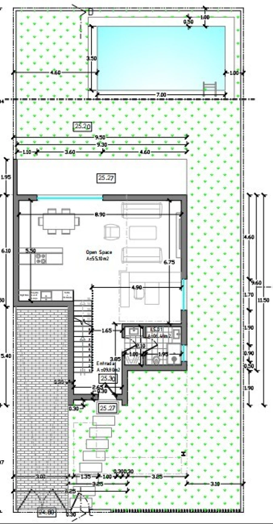 Moradia T3 para Venda em Amora Planta 1