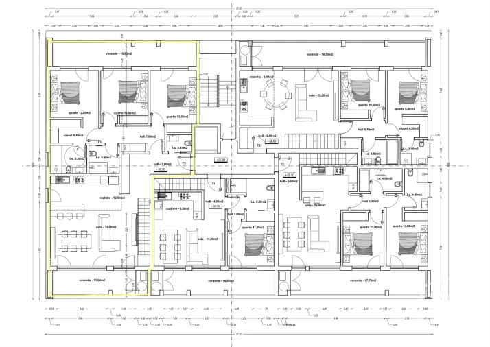 Apartamento T4 para Venda em Tavarede Planta 1