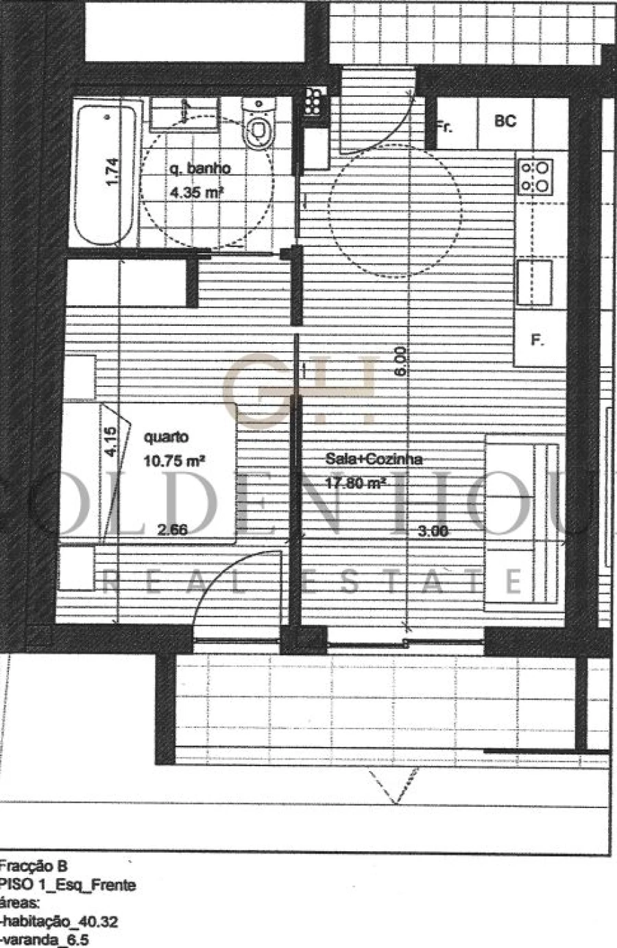 Apartamento T1 para Venda em Oliveira do Douro Planta 1