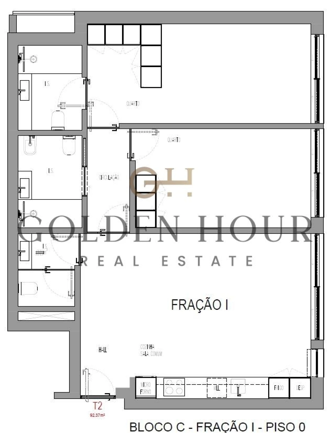 Apartamento T2 para Venda em Madalena Foto 21