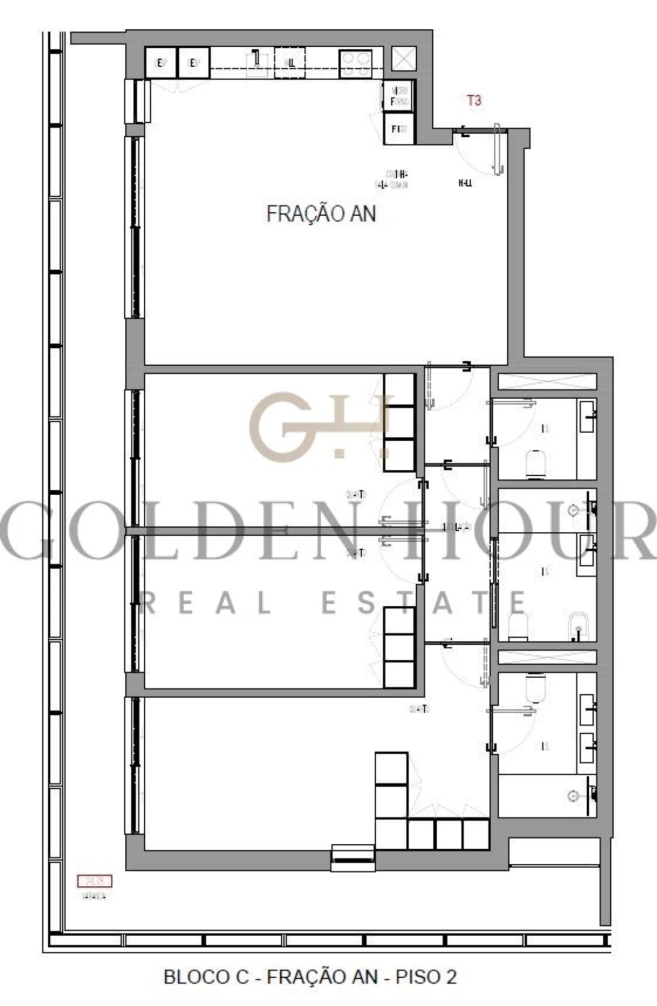 Apartamento T3 para Venda em Madalena Foto 21