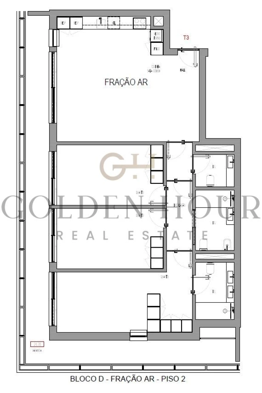 Apartamento T3 para Venda em Madalena Foto 21