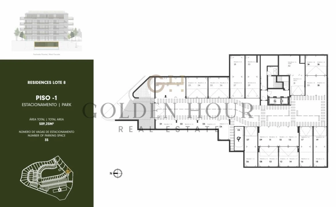 Apartamento T3 para Venda em Canidelo Planta 2