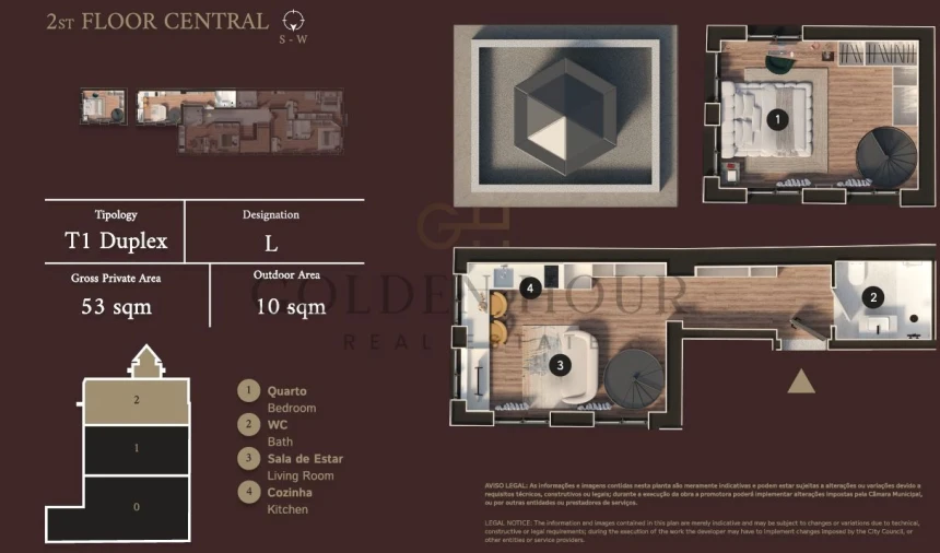 Apartamento T1 para Venda em Matosinhos e Leça da Palmeira Planta 1