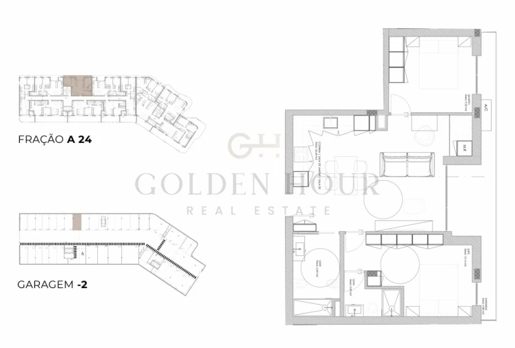 Apartamento T2 para Venda em Oliveira do Douro Planta 1