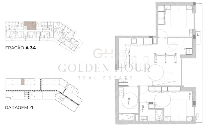 Apartamento T2 para Venda em Oliveira do Douro Planta 1
