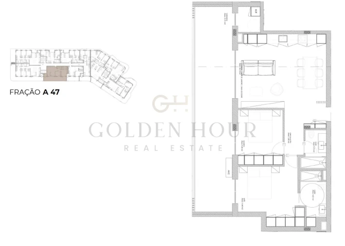 Apartamento T2 para Venda em Oliveira do Douro Planta 1