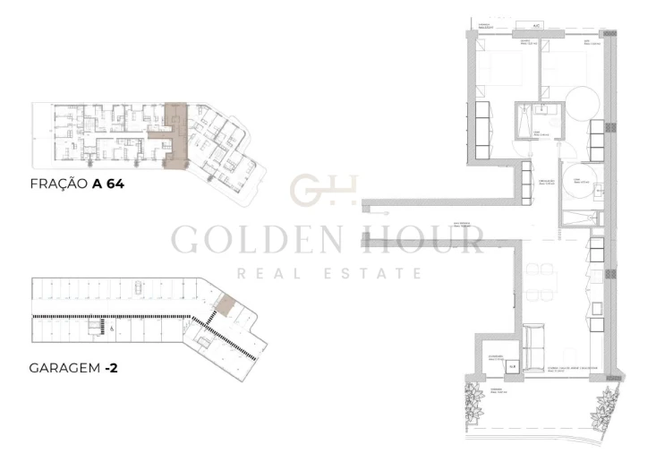Apartamento T2 para Venda em Oliveira do Douro Planta 1