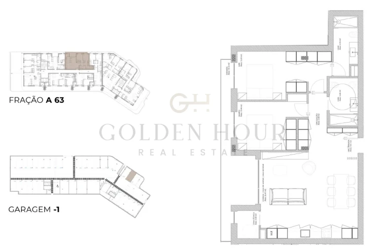 Apartamento T2 para Venda em Oliveira do Douro Planta 1