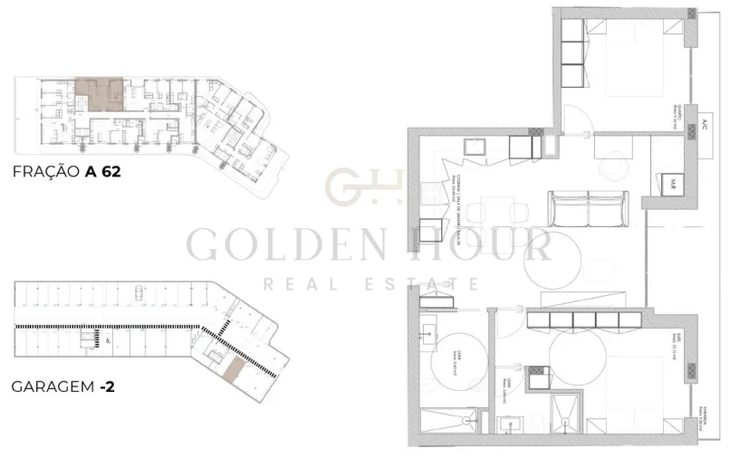 Apartamento T2 para Venda em Oliveira do Douro Planta 1