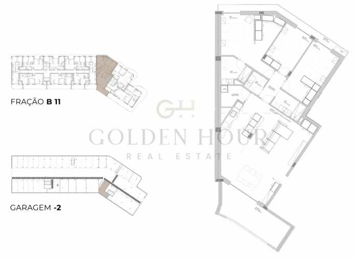 Apartamento T3 para Venda em Oliveira do Douro Planta 1