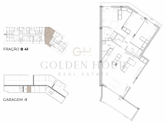 Apartamento T3 para Venda em Oliveira do Douro Planta 1