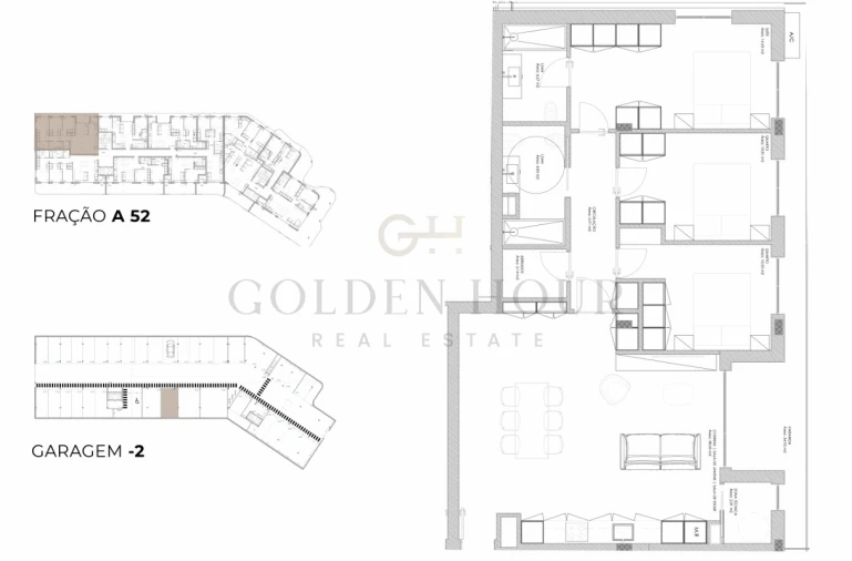 Apartamento T3 para Venda em Oliveira do Douro Planta 1
