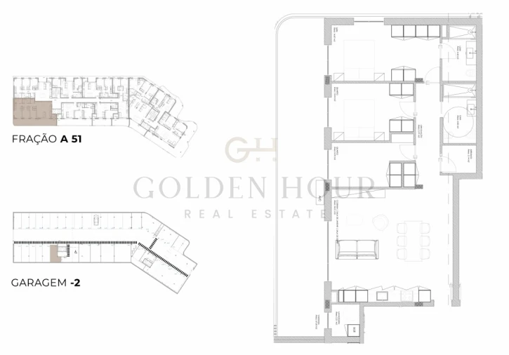 Apartamento T3 para Venda em Oliveira do Douro Planta 1