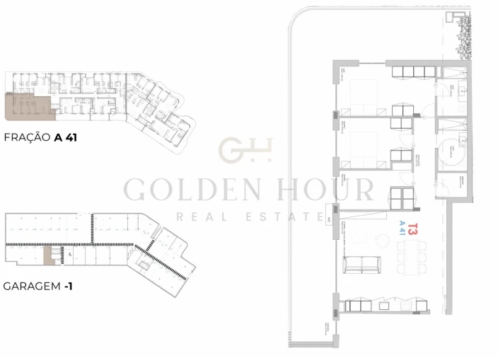 Apartamento T3 para Venda em Oliveira do Douro Planta 1