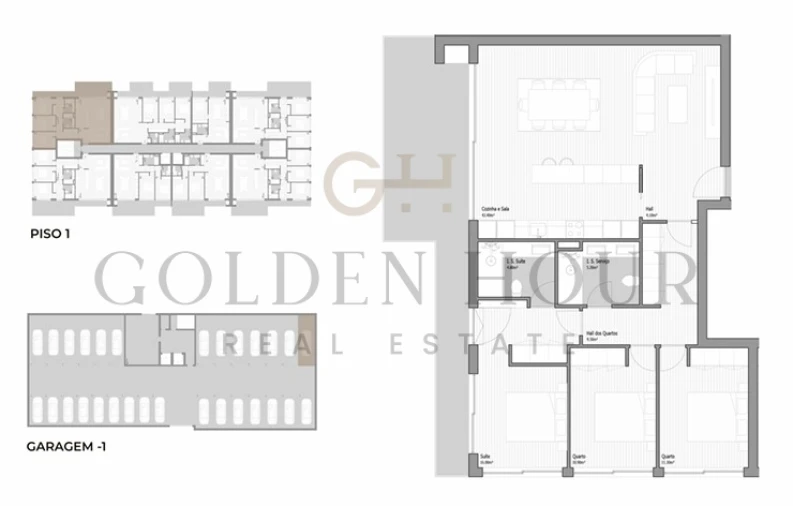 Apartamento T3 para Venda em Valongo Planta 1