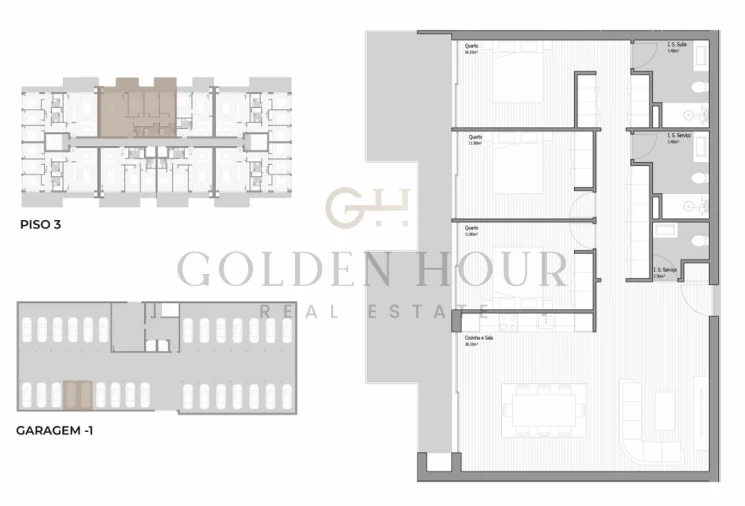 Apartamento T3 para Venda em Valongo Planta 1