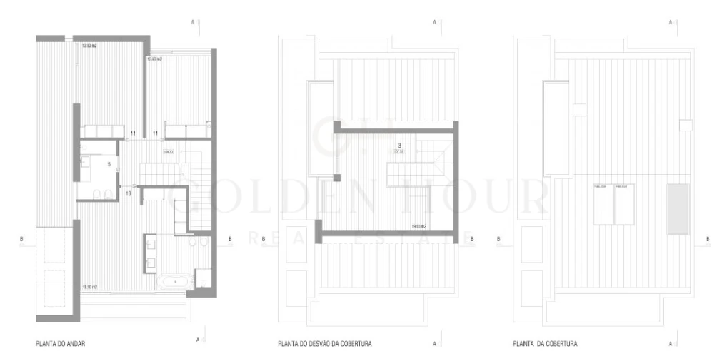 Moradia T4 para Venda em Canidelo Planta 1