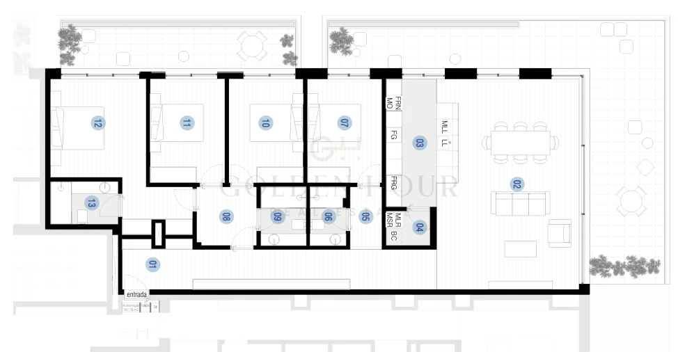 Apartamento T4 para Venda em Santa Marinha e São Pedro da Afurada Planta 1