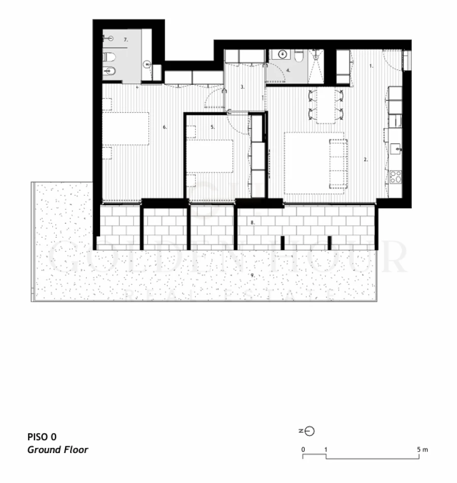 Apartamento T2 para Venda em Arcozelo Planta 1